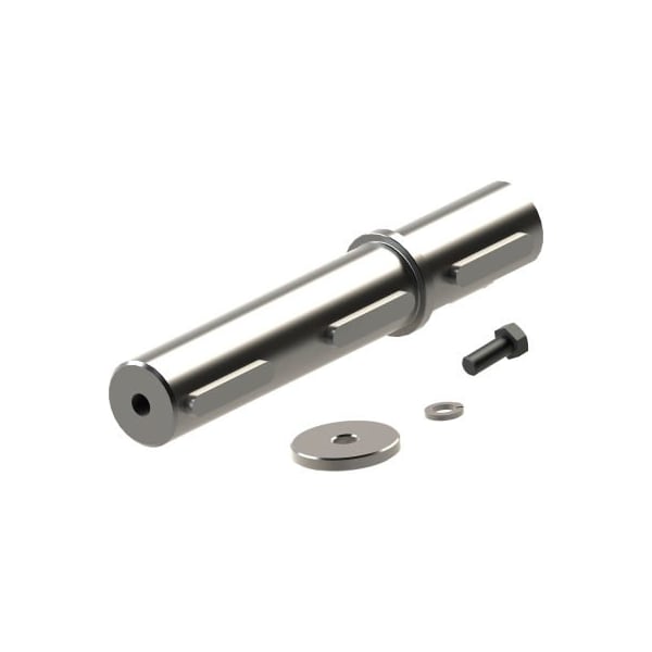 Worldwide Electric KHN Helical Bevel Reducer Single Shaft Kit; Shaft Dia=2.375", L= 14.405" (4.72" Usable); Hardw. Incl KHN87-OPS-S - main